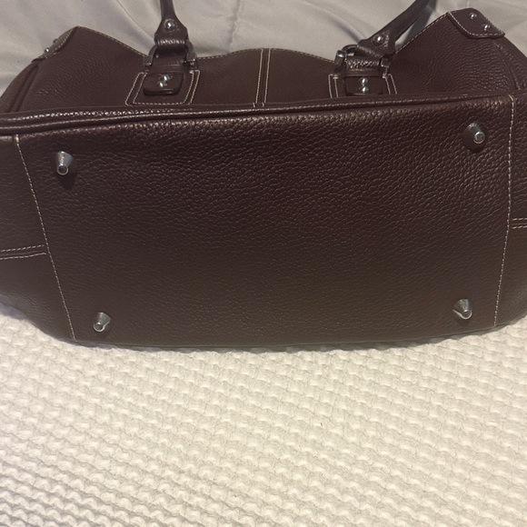 Tignanello Dark Brown Leather Shoulder Bag - Picture 3 of 3